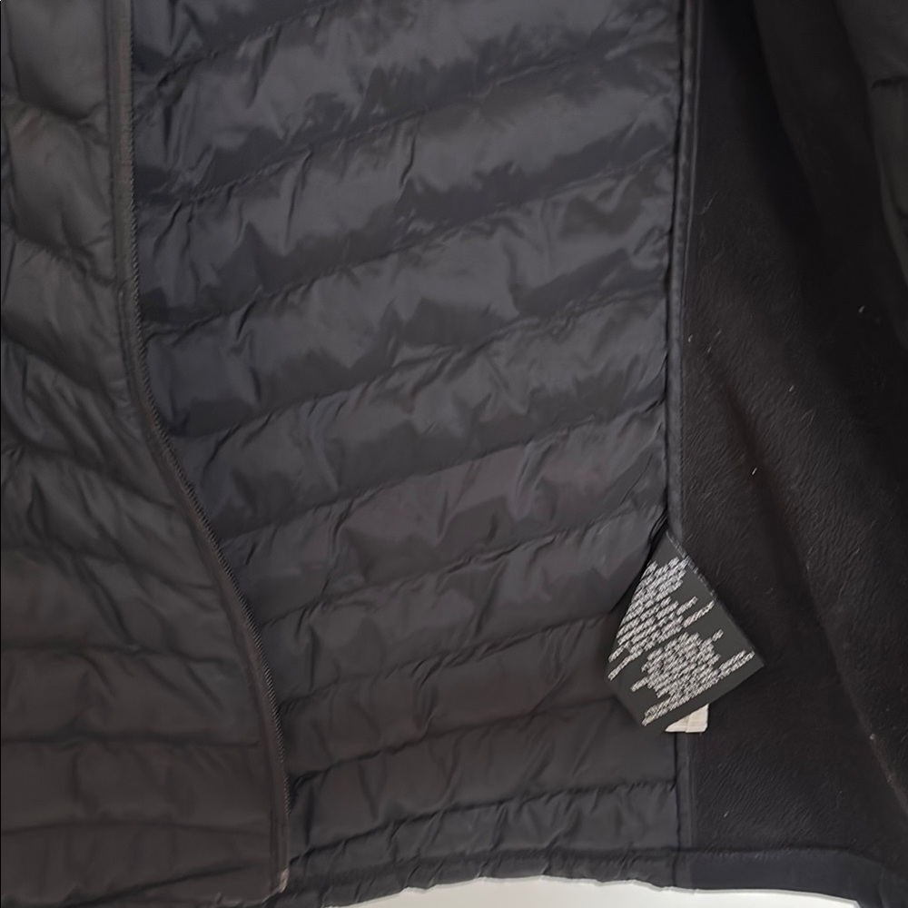 Women 32heat Black Puffer Jacket with Quilted Design,Sz L - Picture 5 of 11